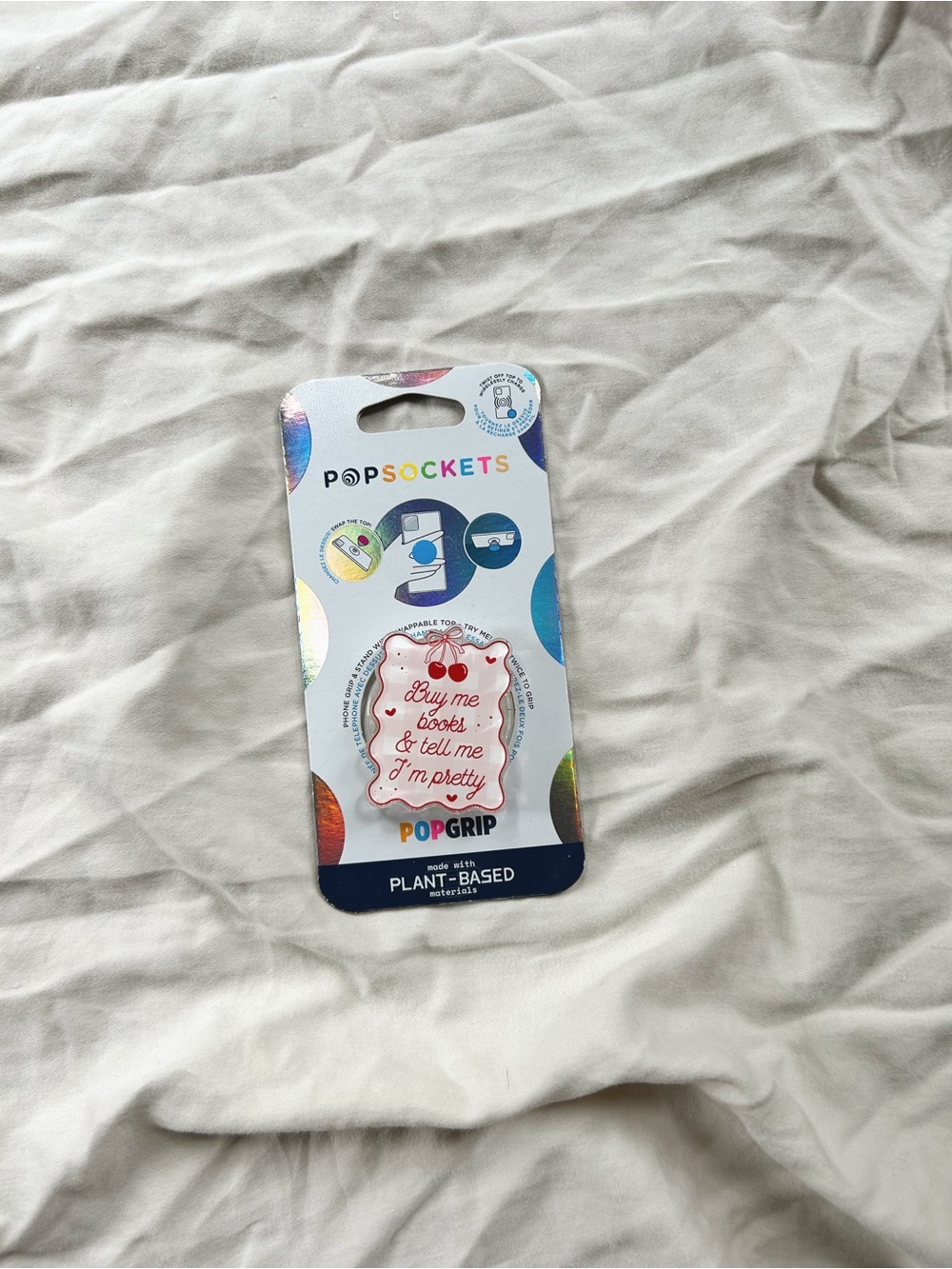 Buy Me Books and Tell Me I’m Pretty Popsocket Kindle Case